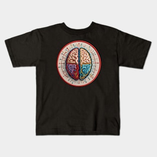 Bilateral Hemispheres Embroidered Patch Kids T-Shirt